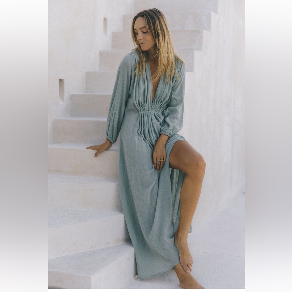 Tulum Carlota Colton Gauze Bohemian Dress